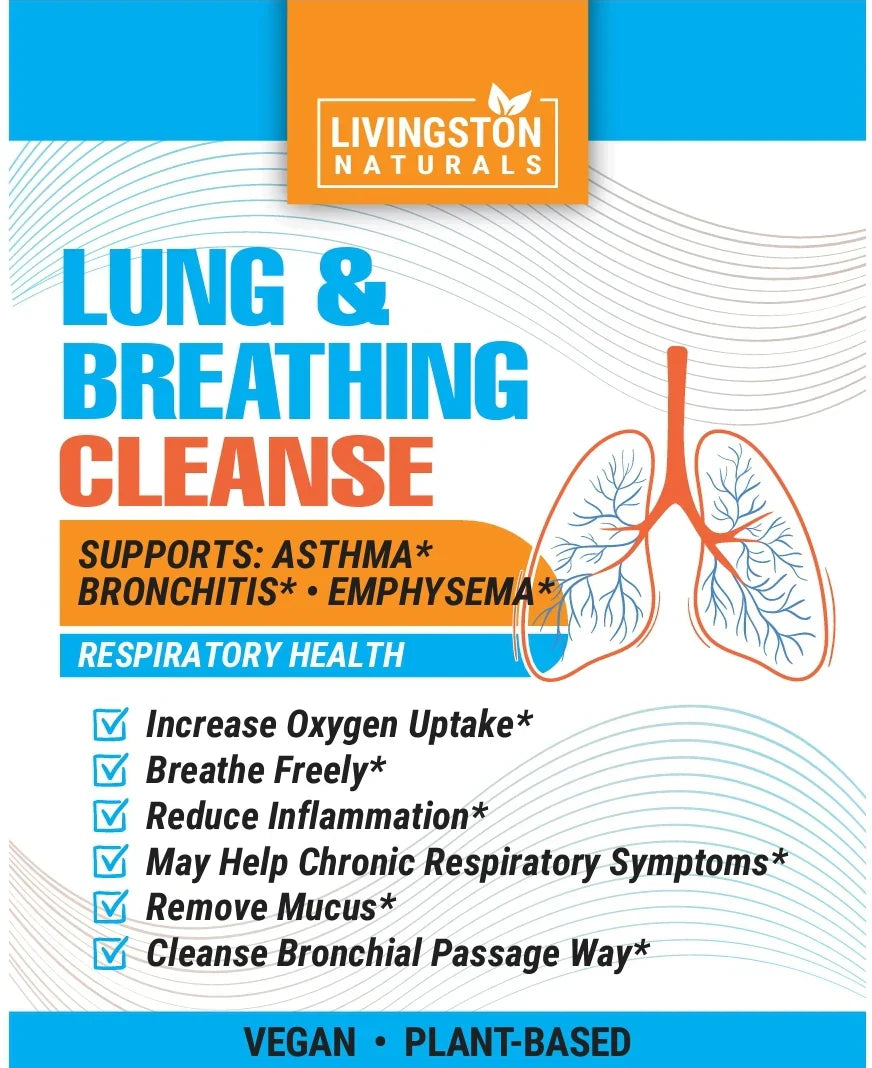 Lung & Breathing Cleanse – Organic Herbal Respiratory Support Tonic