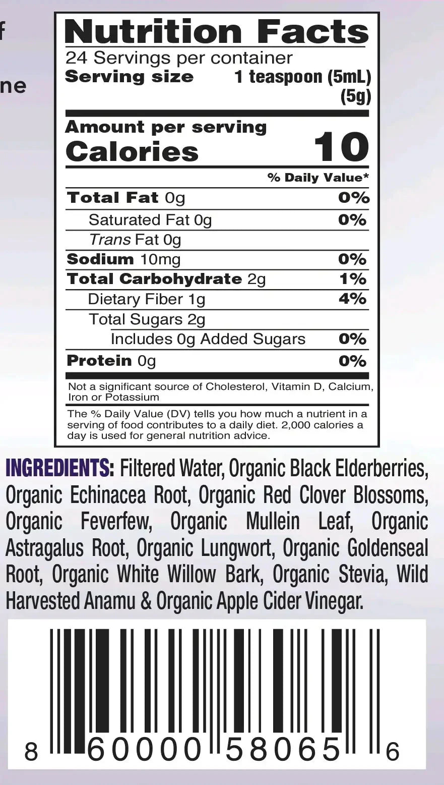 Organic Herbal Immunity Formula Premium Quality Triple Strength